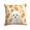 Bichon Frise Heirloom Fall Throw Pillow 14" x 14" product image at NuMercy