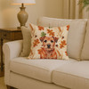 Red Border Terrier Heirloom Fall Throw Pillow 14" x 14" product image at NuMercy 2
