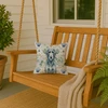 Blue-Gray Scottish Deerhound Coastal Sea Glass Throw Pillow 14" x 14" product image at NuMercy 3