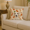 Cream Dachshund Heirloom Fall Throw Pillow 14" x 14" product image at NuMercy 2