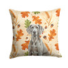 Weimaraner Heirloom Fall Throw Pillow 14" x 14" product image at NuMercy