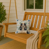 Parti Cocker Spaniel Coastal Sea Glass Throw Pillow 14" x 14" product image at NuMercy 3