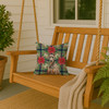 Fawn Doberman Pinscher Christmas Poinsettias Throw Pillow 14" x 14" product image at NuMercy 3