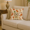 Wheaten and Tan Otterhound Heirloom Fall Throw Pillow 14" x 14" product image at NuMercy 2