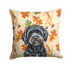 Black Havanese Heirloom Fall Throw Pillow 14" x 14" product image at NuMercy
