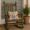 Miniature Silver Poodle Heirloom Fall Throw Pillow 14" x 14" product image at NuMercy 4