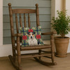 Parson Russell Terrier Christmas Poinsettias Throw Pillow 14" x 14" product image at NuMercy 4