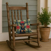 Beauceron Christmas Poinsettias Throw Pillow 14" x 14" product image at NuMercy 4