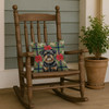 Black and Tan Brussels Griffon Christmas Poinsettias Throw Pillow 14" x 14" product image at NuMercy 4