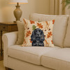 Black English Cocker Spaniel Heirloom Fall Throw Pillow 14" x 14" product image at NuMercy 2