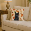 Black German Shepherd Heirloom Fall Throw Pillow 14" x 14" product image at NuMercy 2