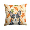 Black and White Cardigan Welsh Corgi Heirloom Fall Throw Pillow 14" x 14" product image at NuMercy
