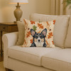 Black and White Cardigan Welsh Corgi Heirloom Fall Throw Pillow 14" x 14" product image at NuMercy 2