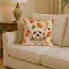 Cream Lhasa Apso Heirloom Fall Throw Pillow 14" x 14" product image at NuMercy 2