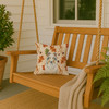 White Collie Heirloom Fall Throw Pillow 14" x 14" product image at NuMercy 3