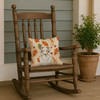 White Collie Heirloom Fall Throw Pillow 14" x 14" product image at NuMercy 4