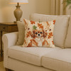 Red Tibetan Spaniel Heirloom Fall Throw Pillow 14" x 14" product image at NuMercy 2
