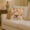 Fawn French Bulldog Heirloom Fall Throw Pillow 14" x 14" product image at NuMercy 2