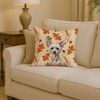 Hairless Chinese Crested Heirloom Fall Throw Pillow 14" x 14" product image at NuMercy 2