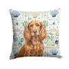 Boykin Spaniel Coastal Sea Glass Throw Pillow 14" x 14" product image at NuMercy