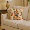 Red Bullmastiff Heirloom Fall Throw Pillow 14" x 14" product image at NuMercy 2
