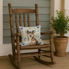 Sesame Akita Coastal Sea Glass Throw Pillow 14" x 14" product image at NuMercy 4