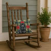 Black Tibetan Mastiff Christmas Poinsettias Throw Pillow 14" x 14" product image at NuMercy 4
