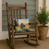 Montana Bitterroot in Watercolor Throw Pillow 14" x 14" DAC1679 product image at NuMercy 4