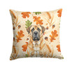 Apricot English Mastiff Heirloom Fall Throw Pillow 14" x 14" product image at NuMercy