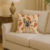 Apricot English Mastiff Heirloom Fall Throw Pillow 14" x 14" product image at NuMercy 2
