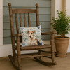 Wire Fox Terrier Coastal Sea Glass Throw Pillow 14" x 14" product image at NuMercy 4