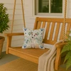 Cream Italian Greyhound Coastal Sea Glass Throw Pillow 14" x 14" product image at NuMercy 3