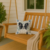 Black and White Papillon Coastal Sea Glass Throw Pillow 14" x 14" product image at NuMercy 3