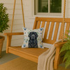 Black Newfoundland Coastal Sea Glass Throw Pillow 14" x 14" product image at NuMercy 3
