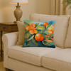 Florida Orange Blossom in Watercolor Throw Pillow 14" x 14" DAC1638 product image at NuMercy 2
