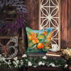 Florida Orange Blossom in Watercolor Throw Pillow 14" x 14" DAC1638 product image at NuMercy 5