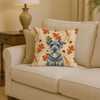 Kerry Blue Terrier Heirloom Fall Throw Pillow 14" x 14" product image at NuMercy 2