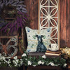 Black Greyhound Coastal Sea Glass Throw Pillow 14" x 14" product image at NuMercy 7