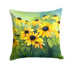 Maryland Black-Eyed Susans in Watercolor Throw Pillow 14" x 14" DAC1667 product image at NuMercy