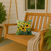 Maryland Black-Eyed Susans in Watercolor Throw Pillow 14" x 14" DAC1667 product image at NuMercy 3