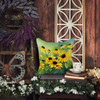 Maryland Black-Eyed Susans in Watercolor Throw Pillow 14" x 14" DAC1667 product image at NuMercy 5