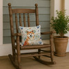 Red Akita Coastal Sea Glass Throw Pillow 14" x 14" product image at NuMercy 4