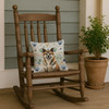 Brindle Akita Coastal Sea Glass Throw Pillow 14" x 14" product image at NuMercy 4