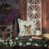 Brindle Akita Coastal Sea Glass Throw Pillow 14" x 14" product image at NuMercy 7