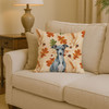 Blue Italian Greyhound Heirloom Fall Throw Pillow 14" x 14" product image at NuMercy 2