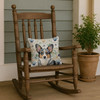 Blue Merle Cardigan Welsh Corgi Coastal Sea Glass Throw Pillow 14" x 14" product image at NuMercy 4