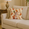 Red Whippet Heirloom Fall Throw Pillow 14" x 14" product image at NuMercy 2