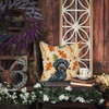 Black Portuguese Water Dog Heirloom Fall Throw Pillow 14" x 14" product image at NuMercy 7