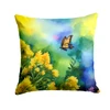 Kentucky Goldenrod in Watercolor Throw Pillow 14" x 14" DAC1659 product image at NuMercy