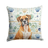 Boxer Coastal Sea Glass Throw Pillow 14" x 14" product image at NuMercy